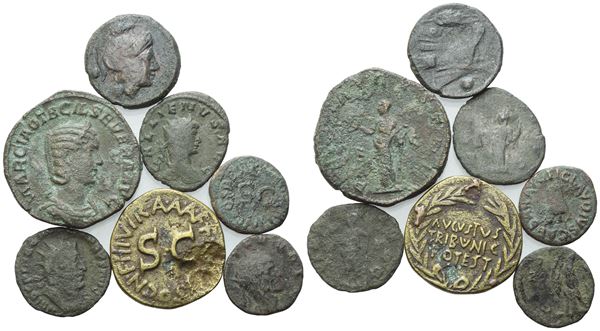 Lot of 7 Æ coins to be catalogued. Lot sold as is, no returns.