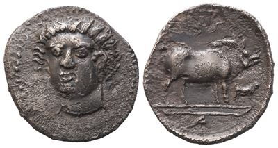 Sicily, Abakainon, Litra, C. 420 – 410 Bc; Ar (0,69 G; 11,8 MM; 12 H)