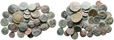 Lot Of 37 Greek Æ Coins