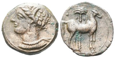 Carthage, C. 400-350 Bc. Æ (16 MM, 2.62 G).