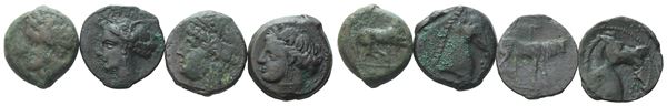  Lot of 4 Æ coins to be catalogued. Lot sold as is, no returns.
