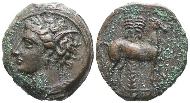 Carthage, C. 325-300 Bc, Æ (3,30 G; 16,2 MM; 12 H)