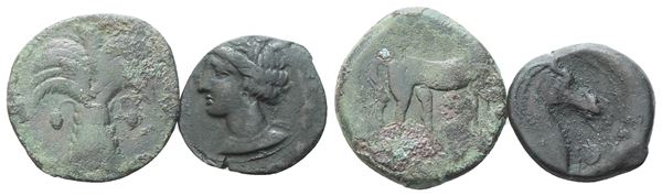  Lot of 2 Æ coins to be catalogued. Lot sold as is, no returns.