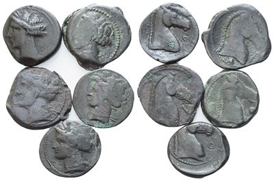 Lot Of 5 Æ Coins To Be Catalogued. Lot Sold As Is, No Returns.