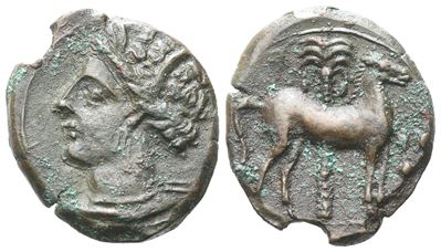 Carthage, C. 400-350 Bc. Æ (16 MM, 2.85 G).