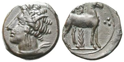 Carthage, C. 400-350 Bc. Æ (15 MM, 3.06 G).