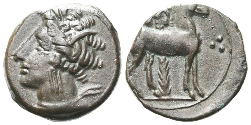 Carthage, C. 400-350 Bc. Æ (15 MM, 3.06 G).