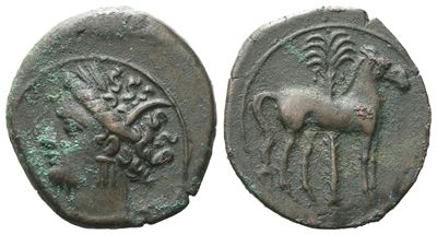 Carthage, C. 400-350 Bc. Æ (15 MM, 2.70 G).
