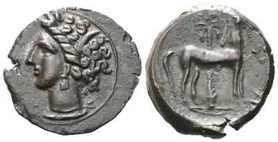 Carthage, C. 400-350 Bc. Æ (18 MM, 3.15 G).