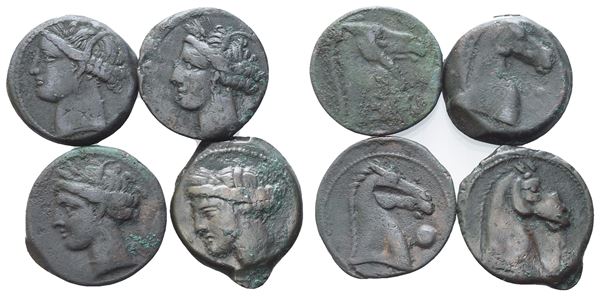  Lot of 4 Æ coins to be catalogued. Lot sold as is, no returns.