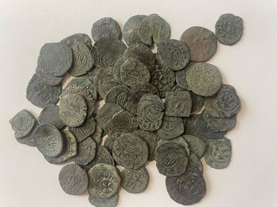Lot Of 71 Medieval Coins. Lot Sold As Is, No Return