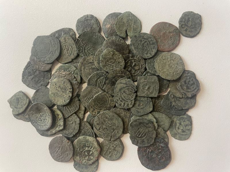 Lot Of 71 Medieval Coins. Lot Sold As Is, No Return