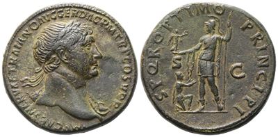 Trajan (98-117), Sestertius, Rome, 104-111; Æ (26,60 G; 32,8 MM; 6 H)
