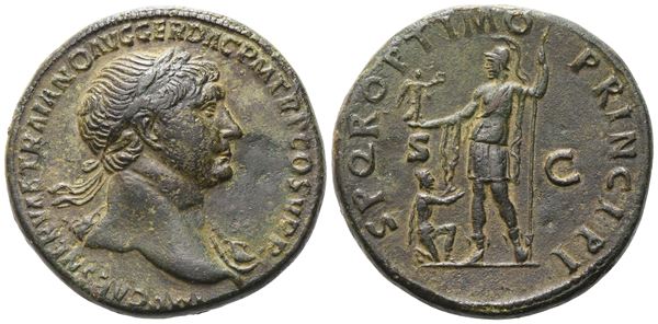 Trajan (98-117), Sestertius, Rome, 104-111; Æ (26,60 g; 32,8 mm; 6 h)