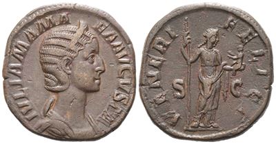 Julia Mamea Augusta (222-235), Sestertius, Rome, 224; Æ (18,67 G; 30 MM; 12 H)