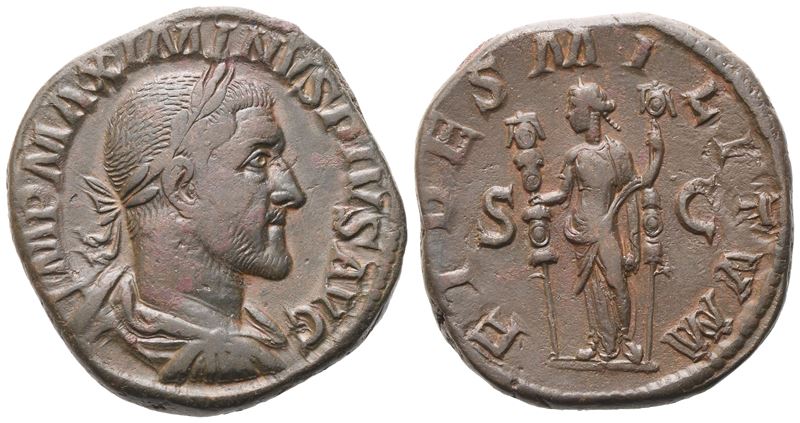 Maximinus i (235-238), Sestertius, Rome, 235-236; Æ (21,92 G; 29,9 MM; 1 H)