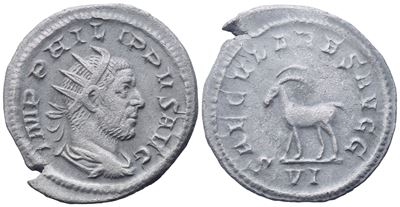 Philip i (244-249), Antoninianus, Rome, 248; Ar (3,93 G; 23,5 MM; 6 H)