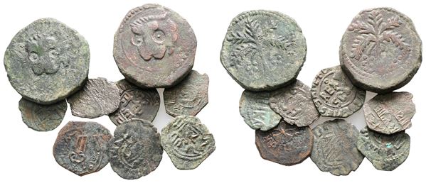 Lot of 9 Medieval Æ coins  - Auction Greek, Roman and Byzantine Coins	 - Bertolami Fine Art - Prague