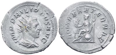 Philip i (244-249), Antoninianus, Rome, 244-247; Ar (3,03 G; 23,6 MM; 6 H)