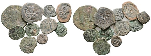 Lot of 11 Byzantine Follis  - Auction Greek, Roman and Byzantine Coins	 - Bertolami Fine Art - Prague