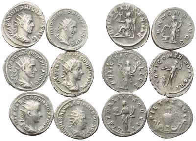 Lot Of 6 Ar Coins To Be Catalogued. Lot Sold As Is, No Returns.