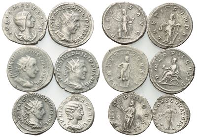 Lot Of 6 Ar Coins To Be Catalogued. Lot Sold As Is, No Returns.
