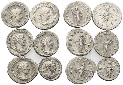 Lot Of 6 Ar Coins To Be Catalogued. Lot Sold As Is, No Returns.