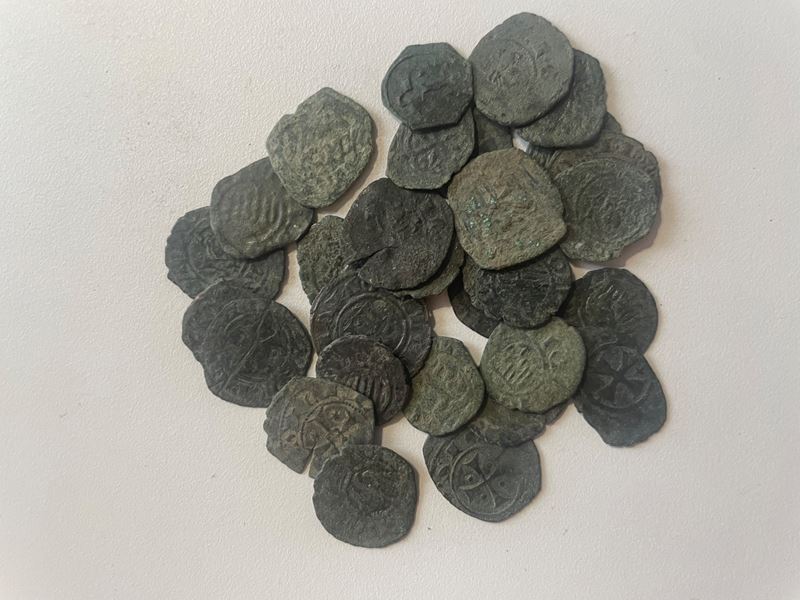 Lot Of 31 Medieval Coins. Lot Sold As Is, No Return