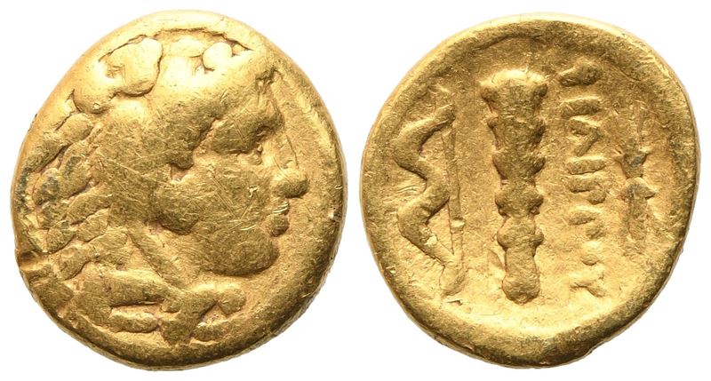 Kings Of Macedon, Philip II (359-336 Bc), Gold 1/4 Stater, Pella, C. 340-328; Av (2,08 G; 10,4 MM...