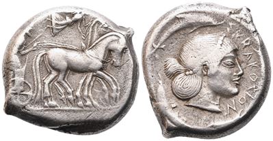 Sicily, Syracuse (478-476 Bc), Tetradrachm; Ar (17,10 G; 25 MM; 9 H)