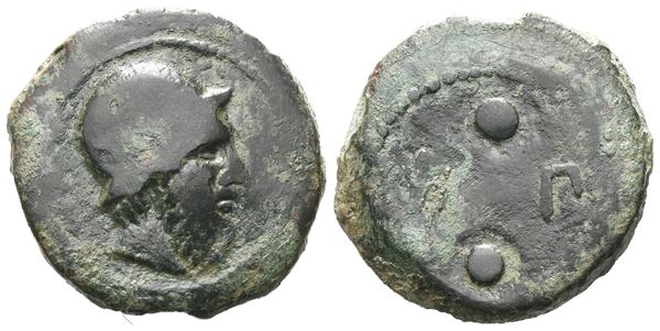 Islands of Sicily, Lipara, c. 440-420 BC. Æ Hexas or Dionkion (21 mm, 8.60g).