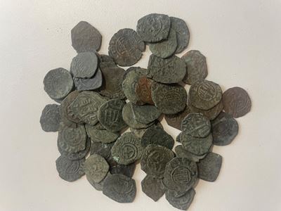 Lot Of 59 Medieval Coins. Lot Sold As Is, No Return