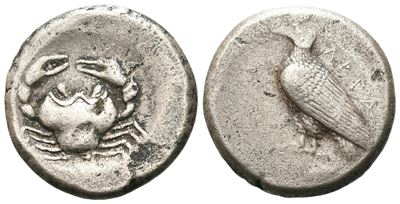 Sicily, Akragas, C. 510-495 Bc. Ar Didrachm (20 MM, 7.51 G).