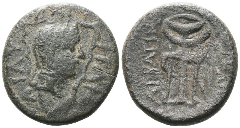 Sicily, Lilybaeum. L. Sempronius Atratinus, 36 Bc. Æ (27 MM, 18.08 G).