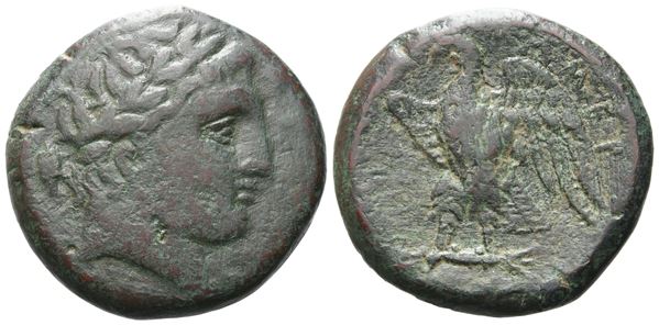 Sicily, Messana. The Mamertinoi, 275-264 BC. Æ Quadruple Unit (27 mm, 16.35 g).