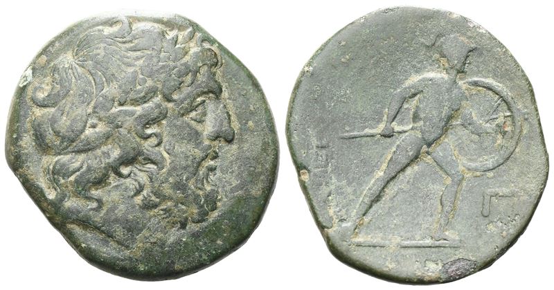 Sicily, Messana, The Mamertinoi, C. 220-200 Bc. Æ Pentonkion (26 MM, 9.95 G).