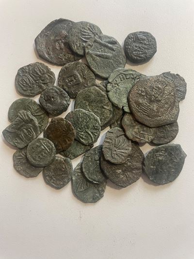 Lot Of 29 Follis Byzantine. Lot Sold As Is, No Return