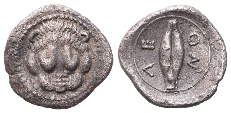 Sicily, Leontinoi (475-466 Bc), Litra; Ar (0,60 G; 10,6 MM; 12 H)