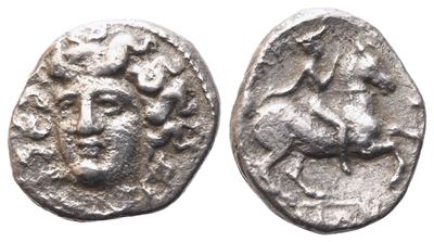 Thessaly, Larissa , Obol, C. 380-365 Bc; Ar (1,08 G; 12 MM)