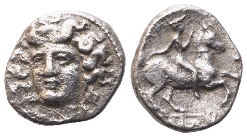 Thessaly, Larissa , Obol, C. 380-365 Bc; Ar (1,08 G; 12 MM)