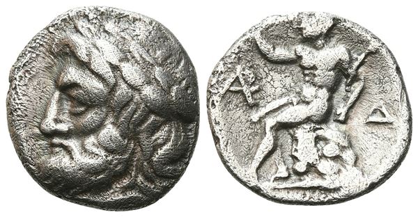 Arkadia, Arkadian League, c. 330-275 BC. AR Triobol - Hemidrachm (16 mm, 2.57 g).