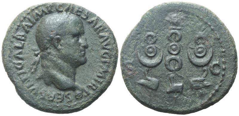 Galba (68-69), As, Rome, June-august 68; Æ (12,15 G; 29,2 MM; 6 H)