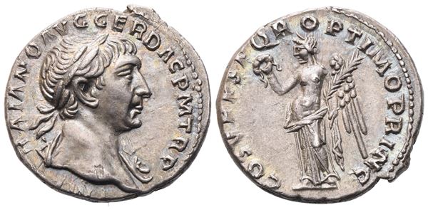 Trajan (117-138), Denarius, Rome, 107; AR (3,18 g; 18 mm; 7 h)