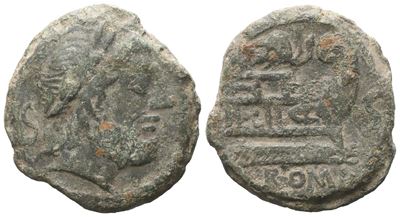Anonymous, Semis, 128 Bc; Æ (8,11 G; 22 MM; 8 H)