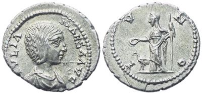 Julia Maesa (218-224), Denarius, Uncertain Mint in The East, C. 218-219; Ar (3,11 G; 19,5 MM; 6 H...