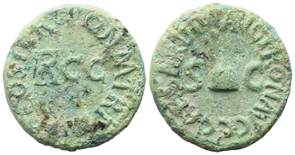 Gaius (37-41), Quadrans, Rome, Early January 41; Æ (3,33 g; 16,5 mm; 6 h)