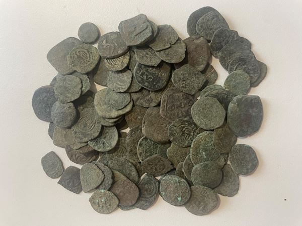 Lot of 99 Medieval Coins. lot sold as is, no return