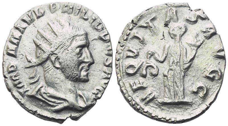Philip II (247-249), Antonininianus (barbaric Imitation?), Antioch, 247; Ar (3,93 G; 20,8 MM; 6 H...
