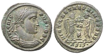 Crispus Caesar (317-326), Bronze, Siscia, C. 319-320; Æ (3,19 G; 19 MM; 1 H)