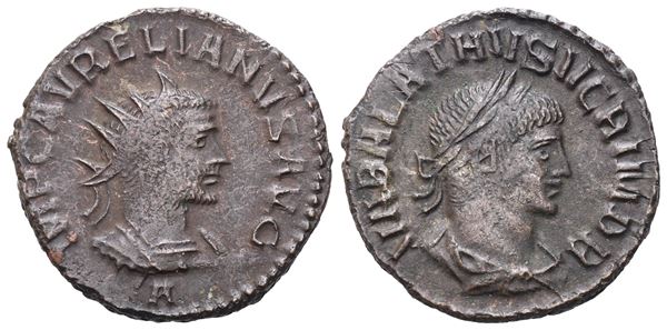 Aurelian (270-275), with Vabalathus, Antoninianus, Antioch, 270-272; BI (4,28 g; 21,2 mm; 12 h)